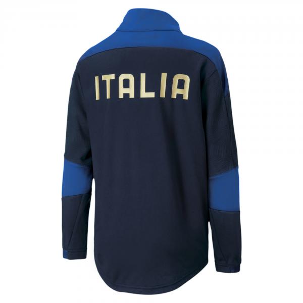 Puma Sweatshirt Training Italy Junior PEACOAT-TEAM POWER BLUE Tifoshop