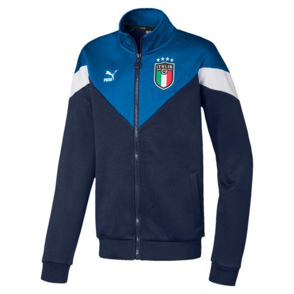 Puma Sweatshirt Training Italy Junior TEAM POWER BLUE-PEACOAT