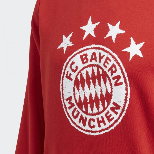 Adidas Sweatshirt Dna Bayern Monaco FCB TRUE RED/white Tifoshop