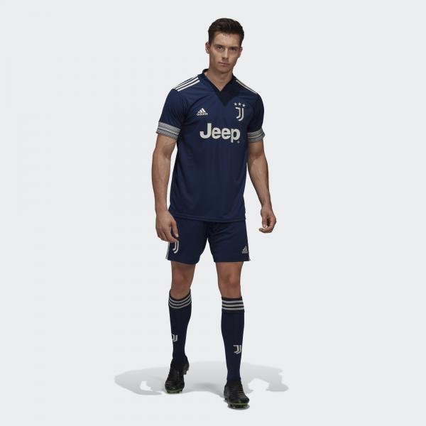 Adidas Pantaloncini Gara Away Juventus   20/21 Blu Tifoshop
