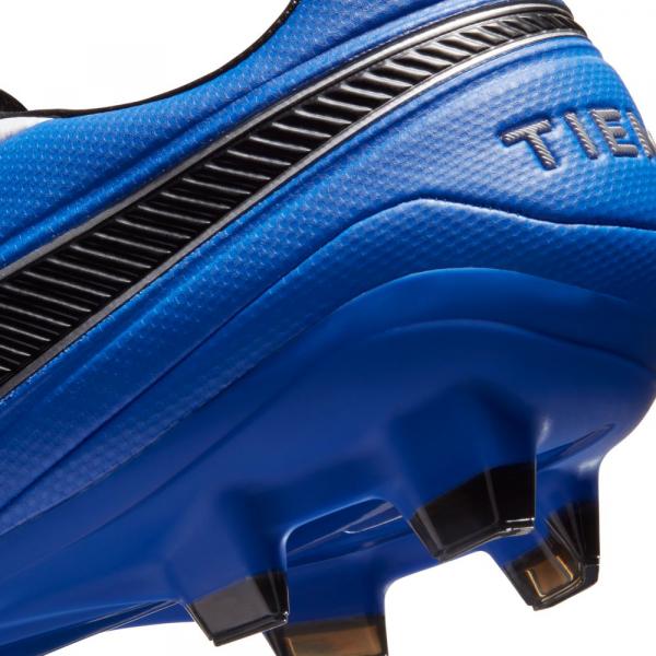 Nike Chaussures De Football Tiempo Legend 8 Pro Fg WHITE/BLACK-HYPER ROYAL-METALLIC SILVER Tifoshop