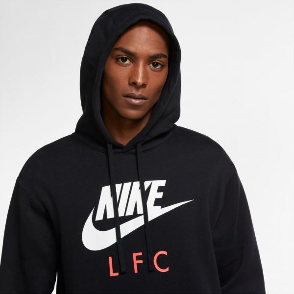 Nike Sweatshirt  Liverpool BLACK/WHITE Tifoshop