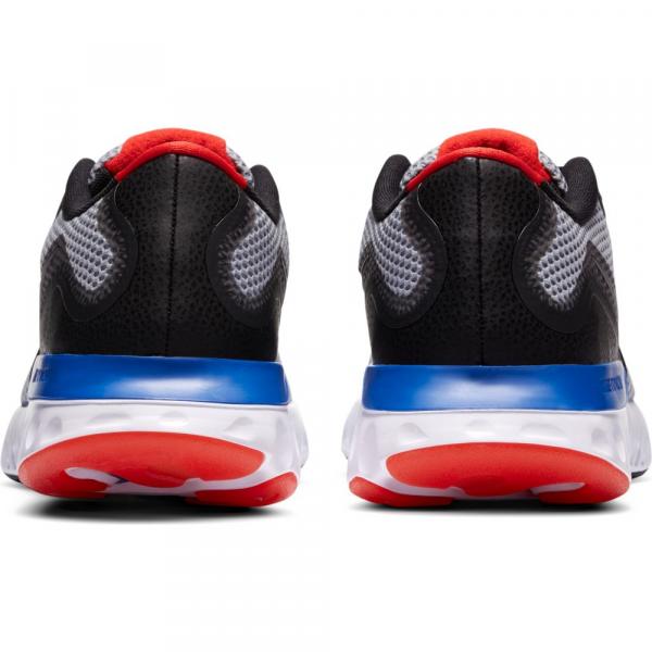 Nike Chaussures Renew Run GREY FOG/BLACK-RACER BLUE-CHILE RED Tifoshop