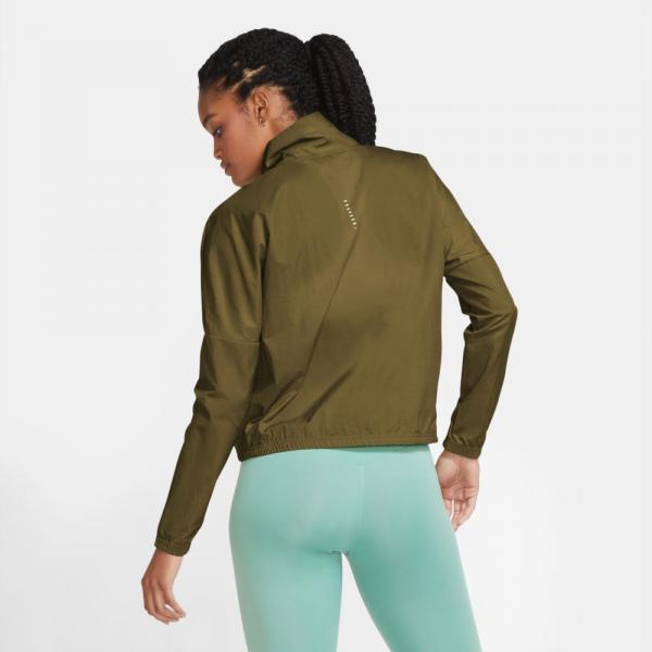 Nike Jacket Swoosh Run  Woman OLIVE FLAK/VOLT/WHITE Tifoshop