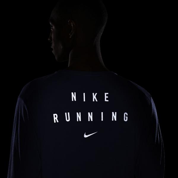 Nike Sweater Nike Maglia Miler Run Division WORLD INDIGO/REFLECTIVE SILV Tifoshop