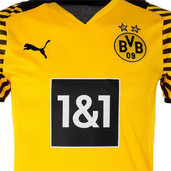 Puma Maglia Gara Home Borussia Dortmund   21/22 Cyber Yellow-Puma Black Tifoshop