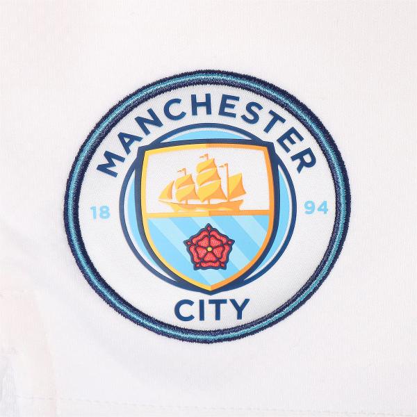 Puma Shorts De Course Home & Away Manchester City   21/22 Puma White-Team Light Blue Tifoshop