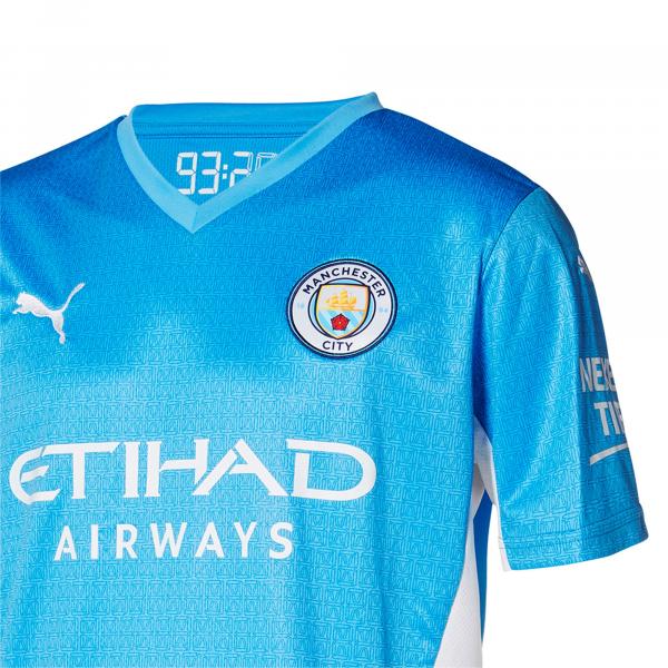 Puma Maglia Gara Home Manchester City   21/22 Azzurro Tifoshop