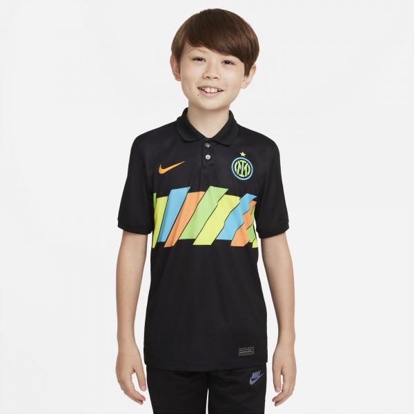 Nike Shirt Drittel Inter Juniormode  21/22 BLACK/TOTAL ORANGE Tifoshop