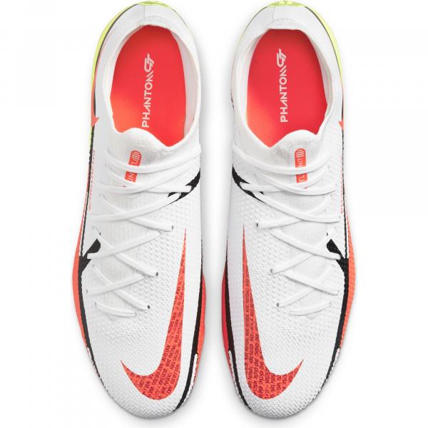 Nike Fußball-schuhe Phantom Gt2 Pro Fg WHITE/BRIGHT CRIMSON-VOLT Tifoshop