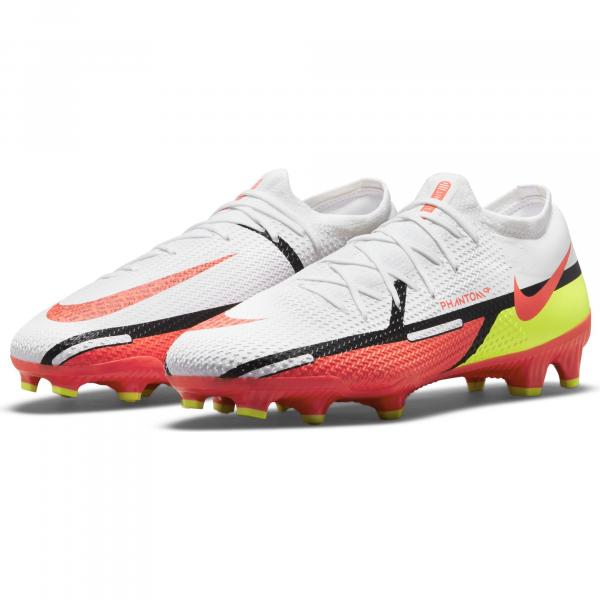 Nike Fußball-schuhe Phantom Gt2 Pro Fg WHITE/BRIGHT CRIMSON-VOLT Tifoshop