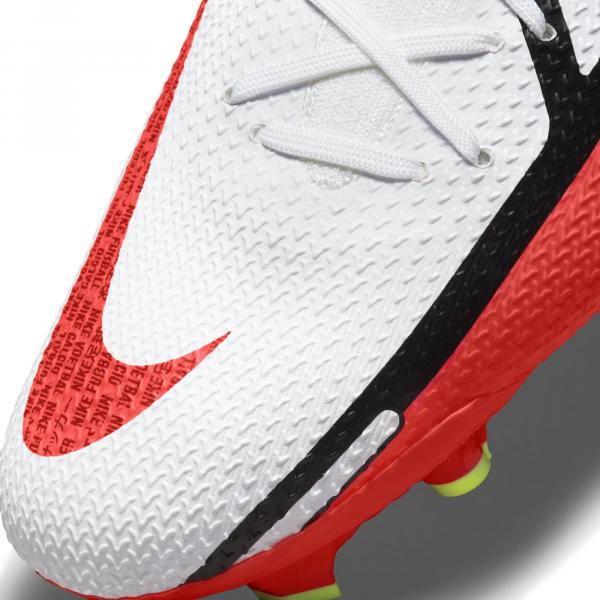 Nike Football Shoes Phantom Gt2 Pro Dynamic Fit Fg WHITE/BRIGHT CRIMSON-VOLT Tifoshop