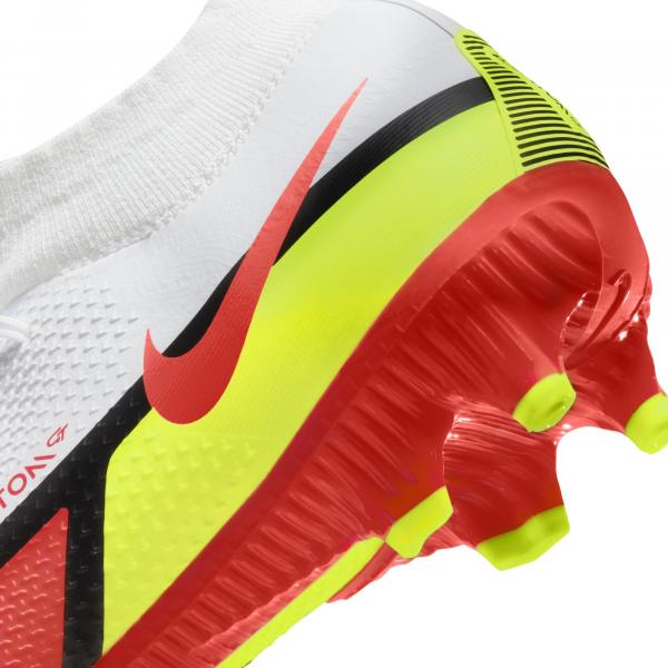 Nike Football Shoes Phantom Gt2 Pro Dynamic Fit Fg WHITE/BRIGHT CRIMSON-VOLT Tifoshop