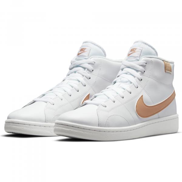 Nike Schuhe Court Royale 2 Mid WHITE/LT COGNAC-WHITE ONYX Tifoshop