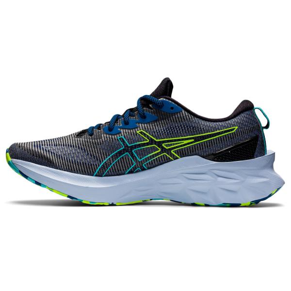 Asics Scarpe Novablast 2 Le BLACK/HAZARD GREEN Tifoshop