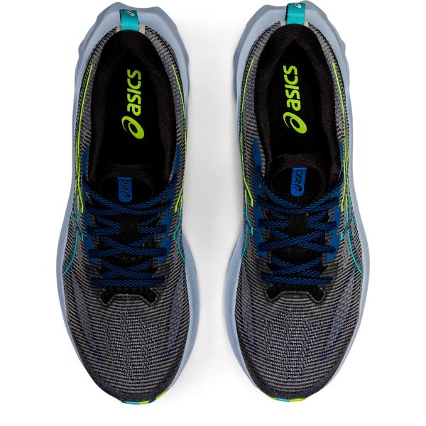 Asics Scarpe Novablast 2 Le BLACK/HAZARD GREEN Tifoshop