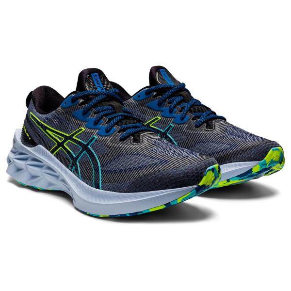 Asics Scarpe Novablast 2 Le BLACK/HAZARD GREEN Tifoshop
