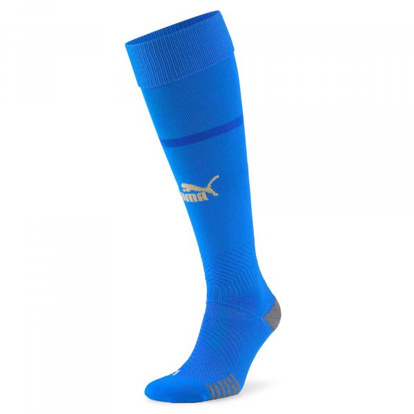 Puma Wettkampf Strümpfe Home Italy   2022 Ignite Blue-Puma Team Gold
