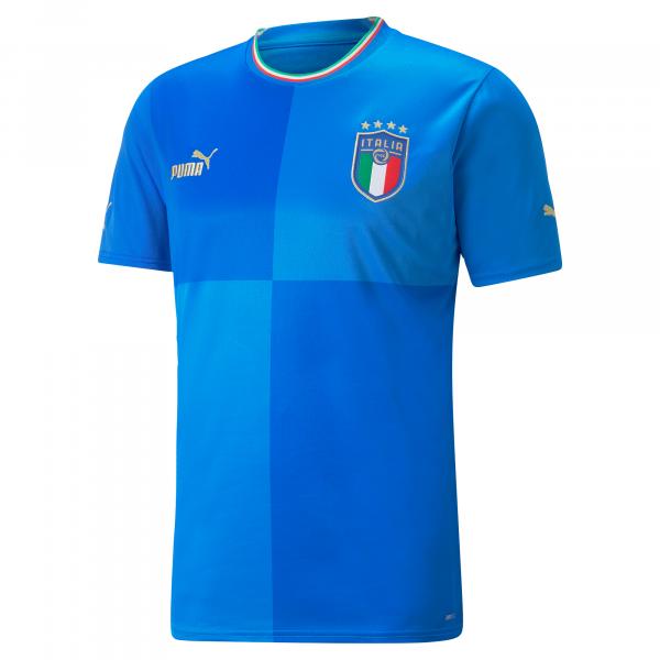 Puma Shirt Home Italy   2022 Ignite Blue-Ultra Blue