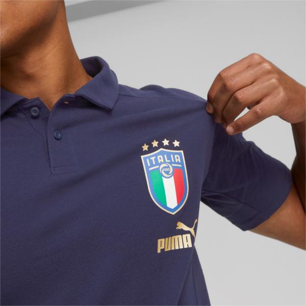 Puma Poloshirt  Italy Peacoat-Puma Team Gold Tifoshop