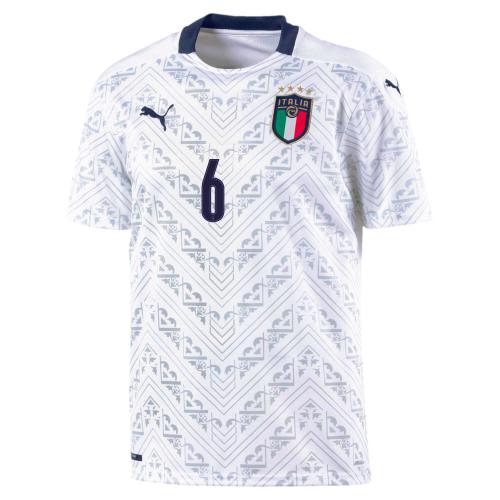 6 VERRATTI FIGC Italia Kids Away Shirt Replica