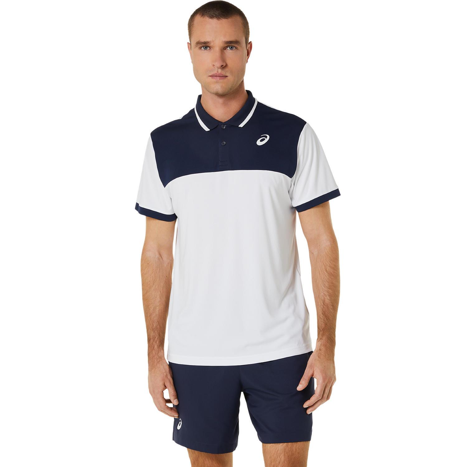 Asics Polo Tennis E Padel Men Court Polo Shirt Uomo Bianco