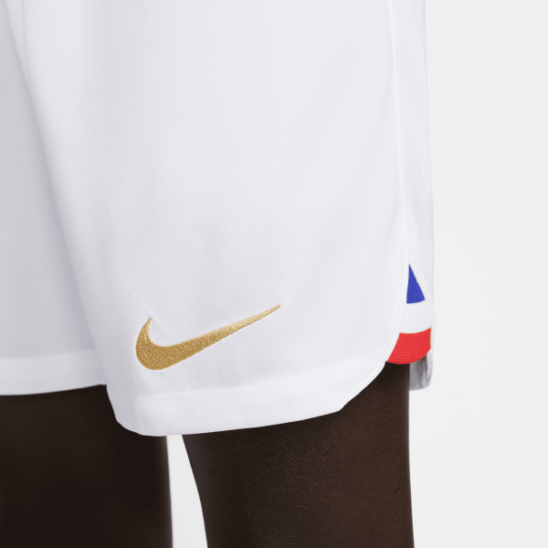 Nike Pantaloncini Gara Home Francia   22/23 Bianco/Oro Tifoshop