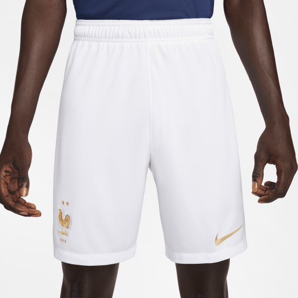 Nike Spielerhose Home France   22/23 White/Gold