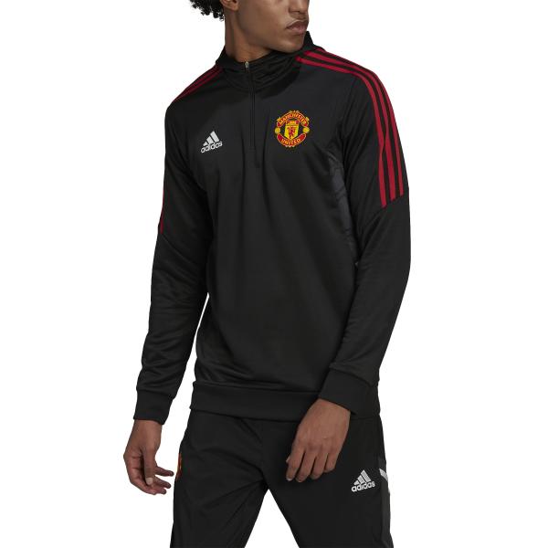 Adidas Sweatshirt Hoody Manchester United Black Tifoshop