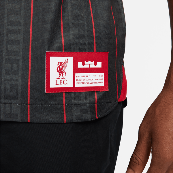 Nike Maglia Stadium Lebron X Liverpool Fc Liverpool   22/23 Nero/Rosso Tifoshop