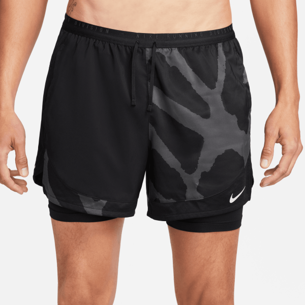 Nike Pantaloncino Nike Dri-fit Stride Run Division Nero / Argento Tifoshop