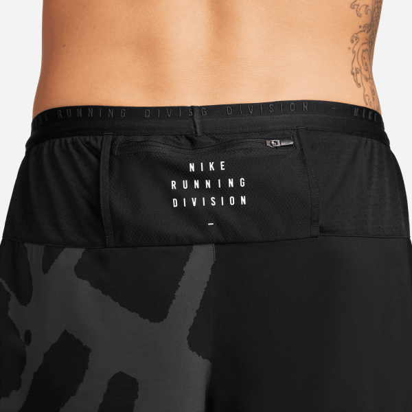 Nike Short Pants Nike Dri-fit Stride Run Division Black /Reflective Silver Tifoshop