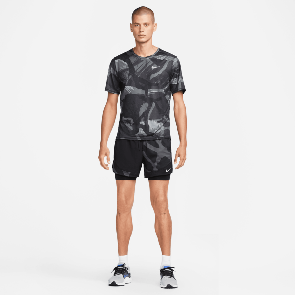 Nike Short Pants Nike Dri-fit Stride Run Division Black /Reflective Silver Tifoshop