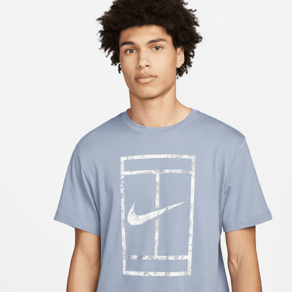 Nike T-shirt Nikecourt Ardesia Cenere Tifoshop