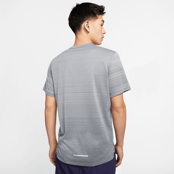 Nike T-shirt Dri-fit Miler Grigio Tifoshop