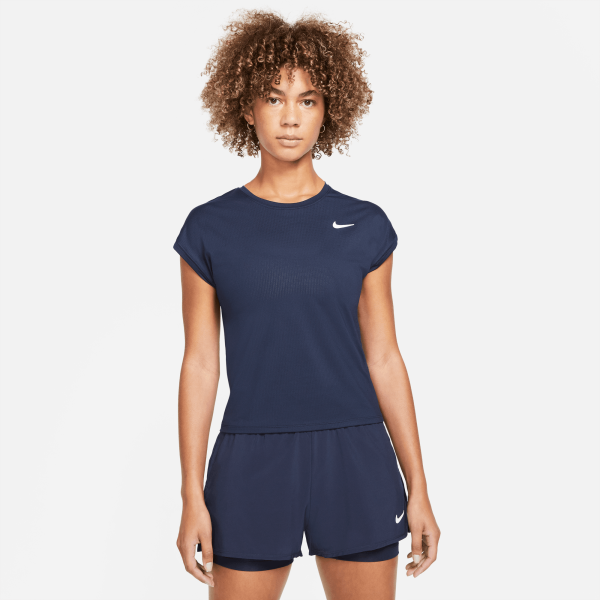 Nike T-shirt Nikecourt Dri-fit Victory  Donna Blu