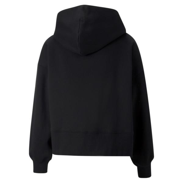 Puma Sweatshirt Classics Oversized Full-zip Hoodie Fl  Damenmode Black Tifoshop