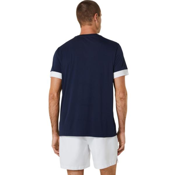 Asics T-shirt Men Court Ss Midnight/Brilliant White Tifoshop