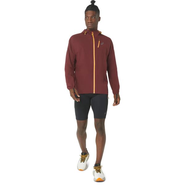 Asics Giacca Fujitrail Waterproof Jacket Antique Red/Bright Orange Tifoshop