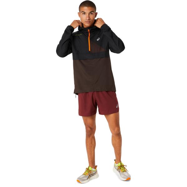 Asics Veste Fujitrail Anorak Performance Black/Dark Auburn Tifoshop