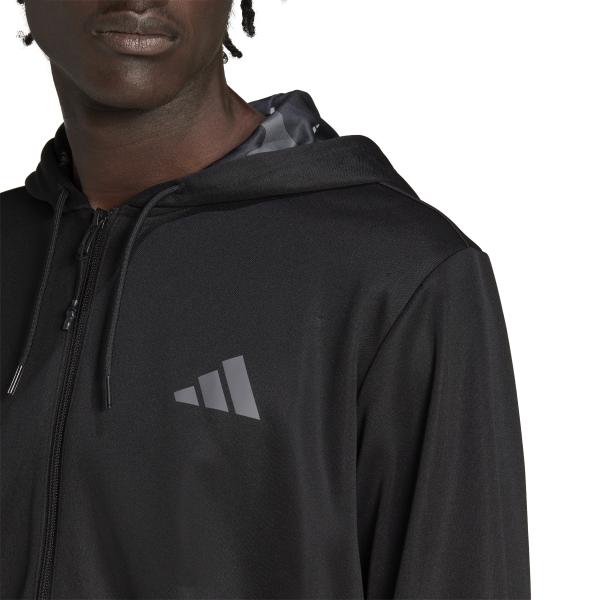 Adidas Jacket Train Essentials Seasonal Training Full-zip Black Tifoshop