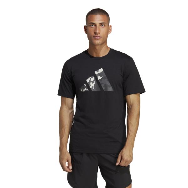 Adidas T-shirt Train Essentials Seasonal Logo Black Tifoshop