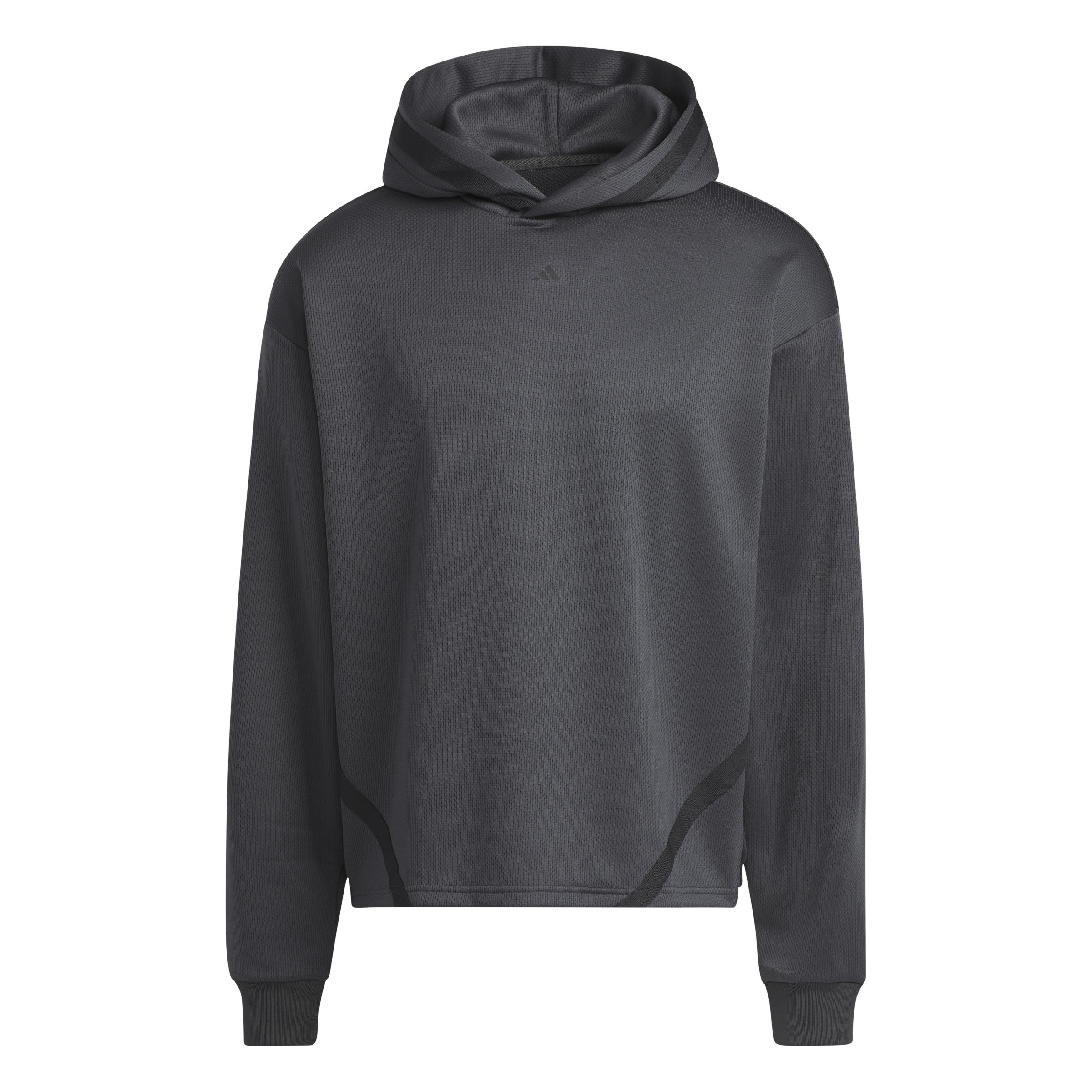 Adidas felpa basket adidas  hoodie select spring summer 23 uomo grigio