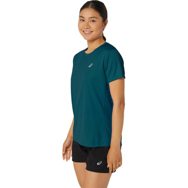 Asics T-shirt Core Ss Top  Femmes Rich Teal Tifoshop