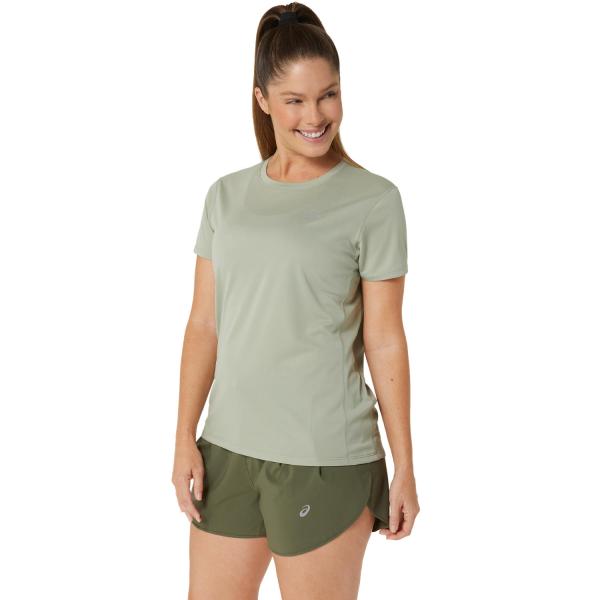 Asics T-shirt Core Ss Top  Femmes Olive Grey Tifoshop