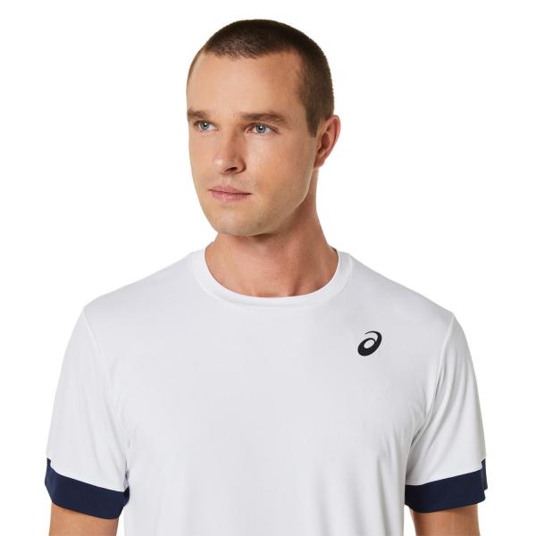 Asics T-shirt Men Court Ss Brilliant White/Midnight Tifoshop