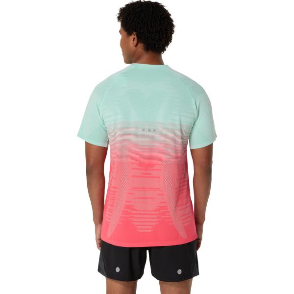 Asics T-shirt Seamless Ss Top CORAL REEF/OASIS GREEN Tifoshop