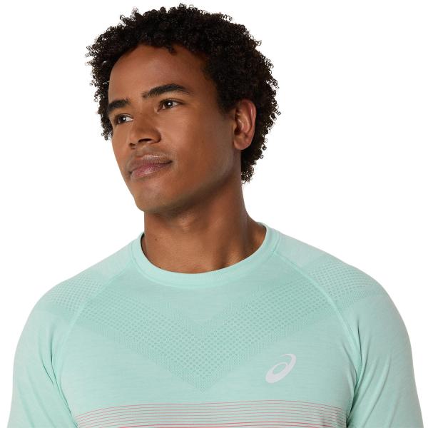 Asics T-shirt Seamless Ss Top CORAL REEF/OASIS GREEN Tifoshop