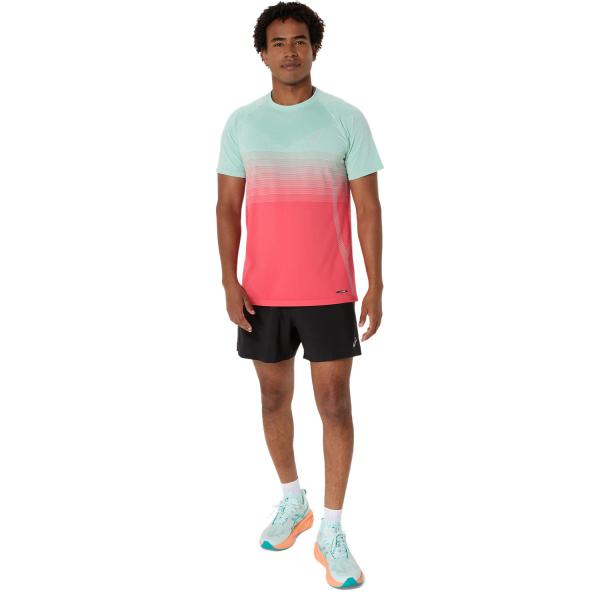 Asics T-shirt Seamless Ss Top CORAL REEF/OASIS GREEN Tifoshop