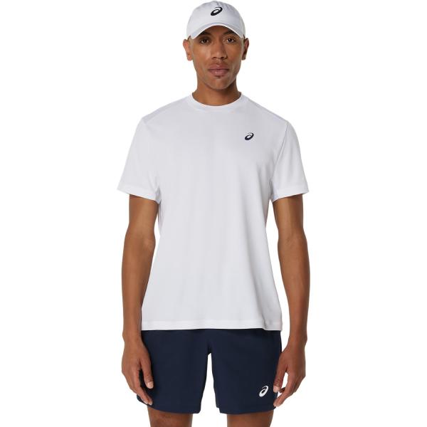 Asics T-shirt Court Ss Top BRILLIANT WHITE